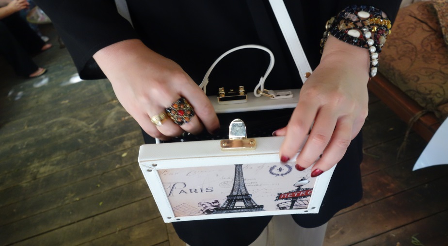 Jeannie Lottie square box Paris purse