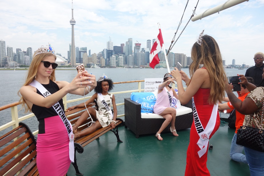 cruising toronto harbour in fashion - streetchic on Miss World Canada boat cruise