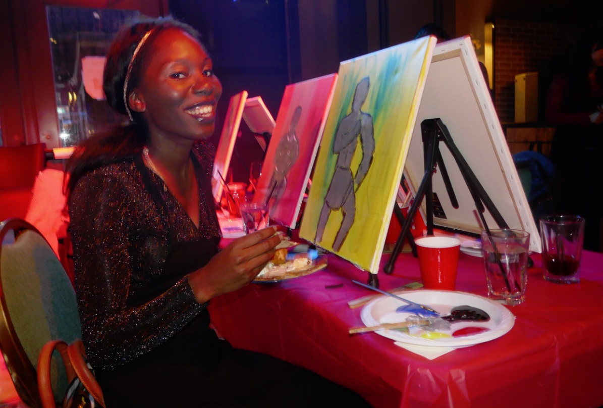 paint night with Studenomics, Single in the City